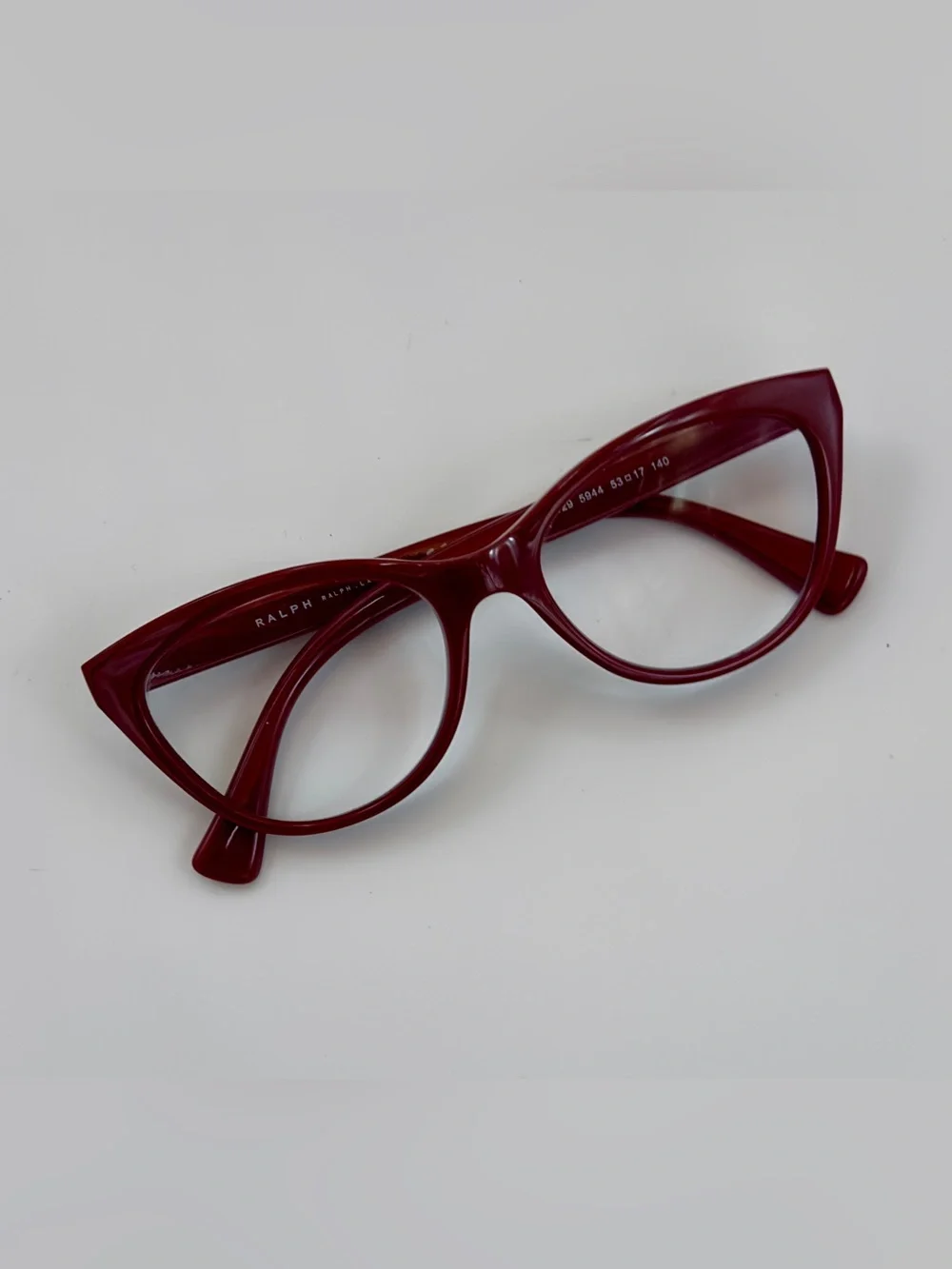 Ralph Lauren Eyeglass Frames + Case - Burgundy/Red - RA7129